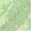 Trace GPS Dans le massif de la Haute Joux - entre Doubs et Jura, itinéraire, parcours