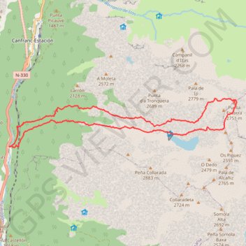 Trace GPS Punta Escarra, itinéraire, parcours