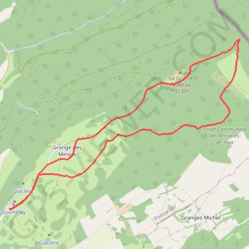 Trace GPS Le grand taureau, itinéraire, parcours