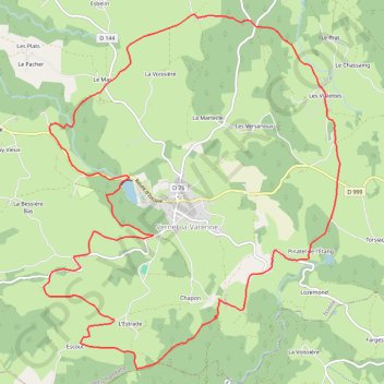 Trace GPS Autour du Vernet la Varenne, itinéraire, parcours