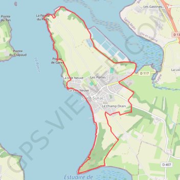 Trace GPS La presqu'île de Saint-Suliac, itinéraire, parcours