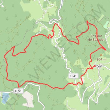 Trace GPS N01 - La Roche corbière, itinéraire, parcours