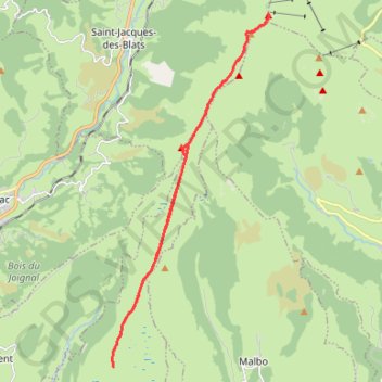 Trace GPS Du refuge des Fraux au Plomb du Cantal, itinéraire, parcours