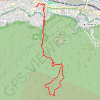 Trace GPS La Vigie par Galvaudan et eaux vives, itinéraire, parcours