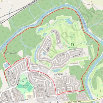 Trace GPS Thames Valley Trail Loop, itinéraire, parcours