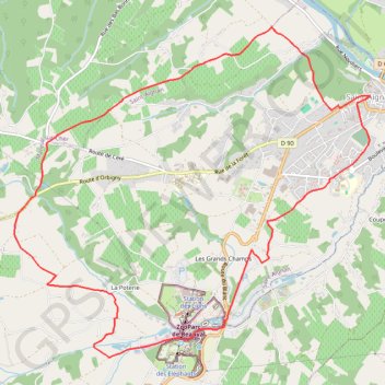 Trace GPS Chemin de Beauval - Saint-Aignan, itinéraire, parcours