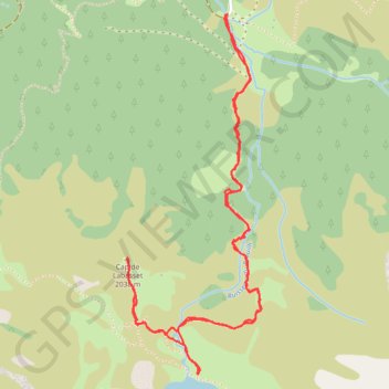 Trace GPS Lac de Peyrelade et Cap de Labasset, itinéraire, parcours