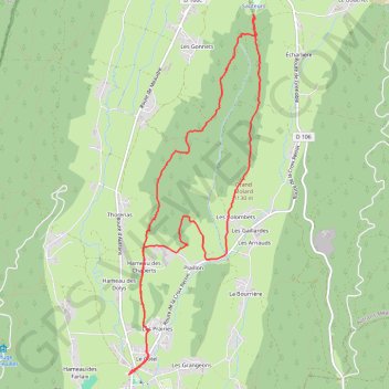 Trace GPS Méaudre - Autrans, itinéraire, parcours