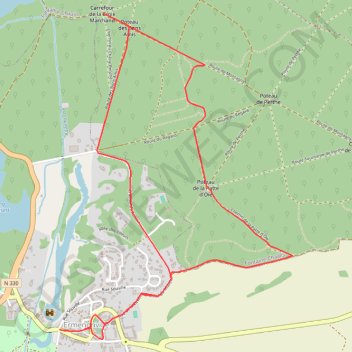 Trace GPS Une atmosphère de lande - Ermenonville, itinéraire, parcours