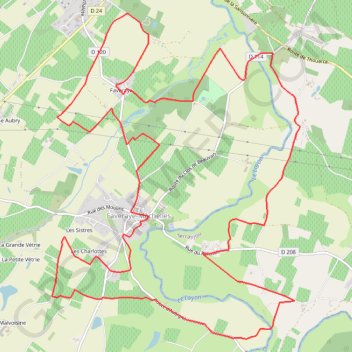 Trace GPS Côteaux du Layon - Mâchelles, itinéraire, parcours