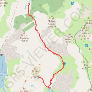 Trace GPS Etang Peyregrand - Etang Redouneille, itinéraire, parcours