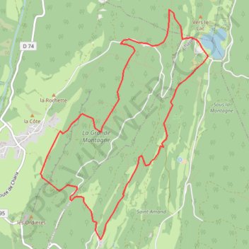 Trace GPS Lac Genin via apremont, itinéraire, parcours