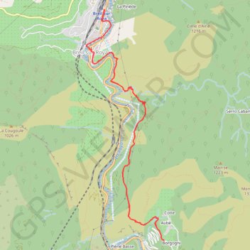 Trace GPS Sentier Valléen, itinéraire, parcours