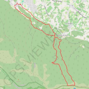 Trace GPS Luberon - Maubec - Sentier 6, itinéraire, parcours