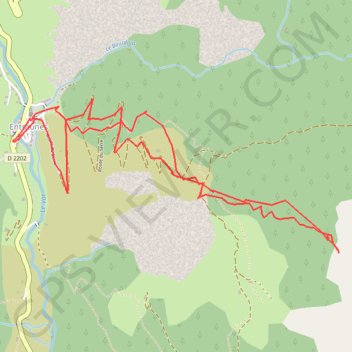 Trace GPS Crête du Serre, itinéraire, parcours