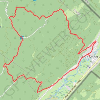 Trace GPS Au coeur du Risoux - Bois-d'Amont, itinéraire, parcours