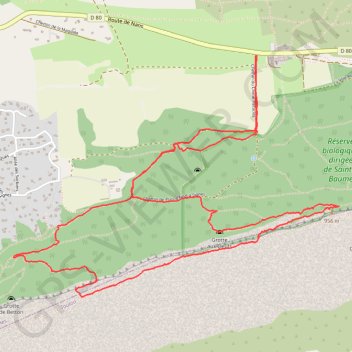 Trace GPS Sainte Baume par le pas de la Cabre, itinéraire, parcours