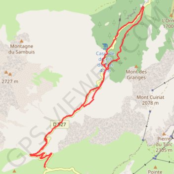 Trace GPS Col du Glandon, itinéraire, parcours