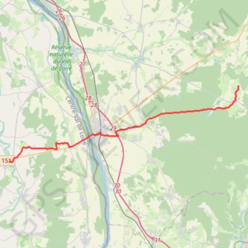 Trace GPS 18 Sancergues-Mauvrain: 25.50 km, itinéraire, parcours