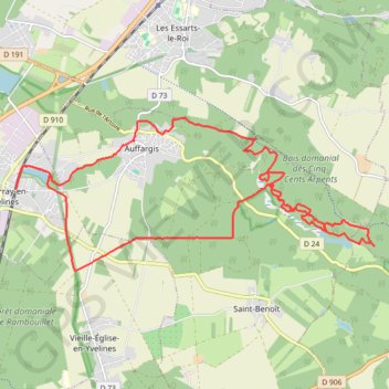 Trace GPS Randonnée Le Perray-en-Yvelines, itinéraire, parcours