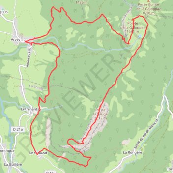 Trace GPS Pointe de la Galoppe et pic de la Sauge par des sentiers secrets - Puygros, itinéraire, parcours