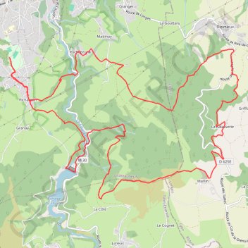 Trace GPS La Castelneuvienne - Châteauneuf, itinéraire, parcours