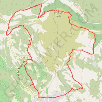 Trace GPS La Livinière - les meules de Calamiac - Centeilles, itinéraire, parcours