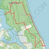 Trace GPS Bribie Island Poverty Point, itinéraire, parcours