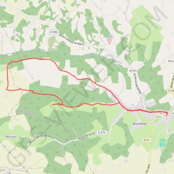 Trace GPS Arthez-de-Béarn - Le val de Leire, itinéraire, parcours