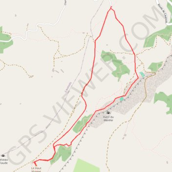 Trace GPS Radôme de Caussols, itinéraire, parcours