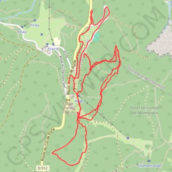 Trace GPS Col de Porte, itinéraire, parcours