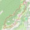 Trace GPS Le circuit de Pierre Mesure depuis la Diat - Saint-Pierre-de-Chartreuse, itinéraire, parcours