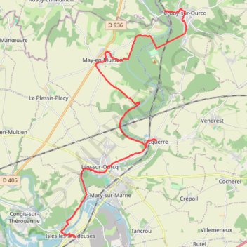 Trace GPS May-en-Multien, itinéraire, parcours