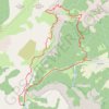 Trace GPS Traversée des Rochers du Parquet, itinéraire, parcours