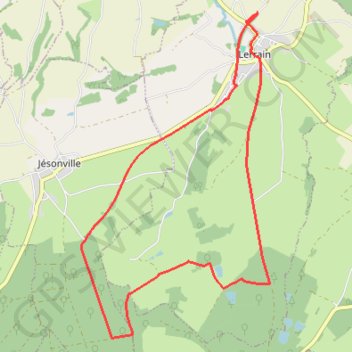 Trace GPS Sentier des Hauts de Chaume - Lerrain, itinéraire, parcours