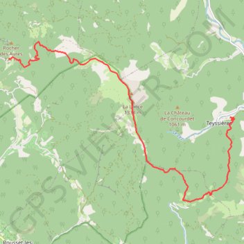 Trace GPS Tour du Pays de Dieulefit - Fontlargias à Teyssières, itinéraire, parcours