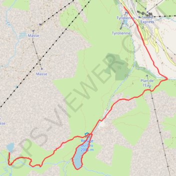 Trace GPS Lac du loup - Les Menuires, itinéraire, parcours