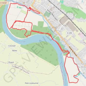 Trace GPS De Marmande à Saint-Pardoux-du-Breuil, itinéraire, parcours
