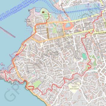Trace GPS Marseille, itinéraire, parcours