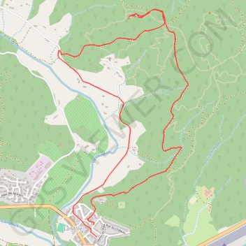 Trace GPS La Mole,Sainte Magdeleine, itinéraire, parcours