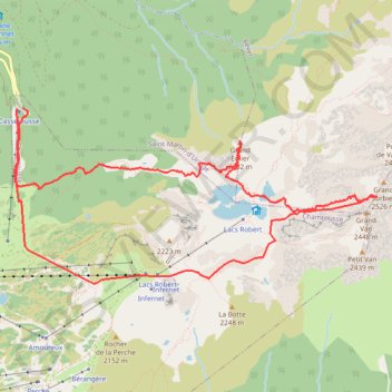 Trace GPS Trilogie Eulier-Grand Sorbier-Croix, itinéraire, parcours