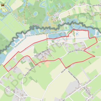 Trace GPS Circuit du Grand Marais - Hergnies, itinéraire, parcours