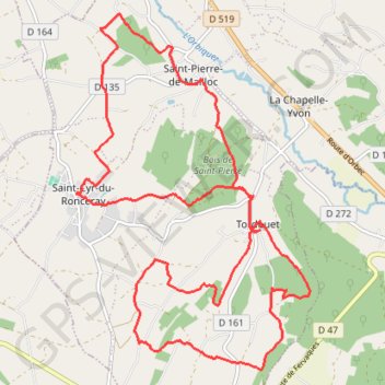 Trace GPS 2 boucles autour de Torderet, itinéraire, parcours