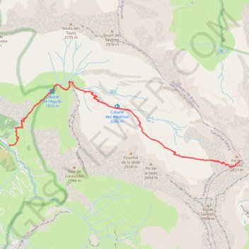 Trace GPS Pic de la Géla, itinéraire, parcours