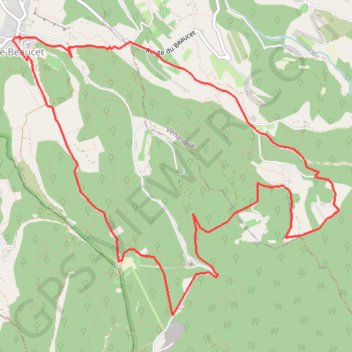 Trace GPS Le Beaucet-Venasque, itinéraire, parcours