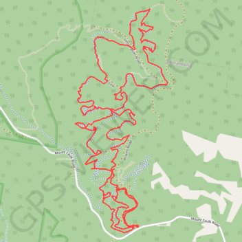 Trace GPS Awaba Red Loop, itinéraire, parcours