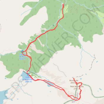 Trace GPS Montardo d'Aran, itinéraire, parcours