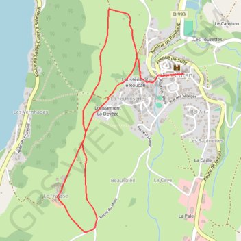 Trace GPS Randonnée du circuit de Monaco - Salles-Curan, itinéraire, parcours