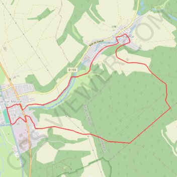 Trace GPS Entre Eau et Loups - Sommedieue, itinéraire, parcours
