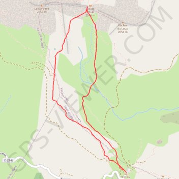 Trace GPS Col de Granon, itinéraire, parcours